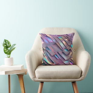 Futuristic iridescent/abstract holographic  cushion