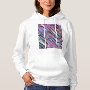 Futuristic iridescent/abstract holographic hoodie