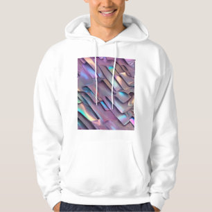 Futuristic iridescent/abstract holographic  hoodie