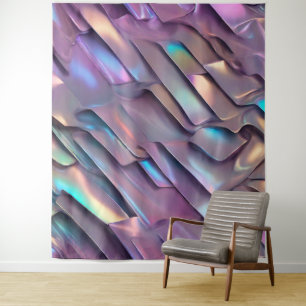 Futuristic iridescent/abstract holographic  tapestry