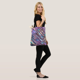 Futuristic iridescent/abstract holographic tote bag