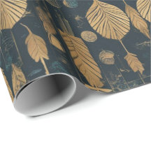 Futuristic leafy pattern