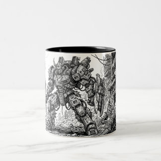 Futuristic Mecha Robot Ceramic Mug