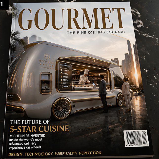 Futuristic Michelin 5-Star Mobile Dining Experienc Poster (Creator Uploaded)