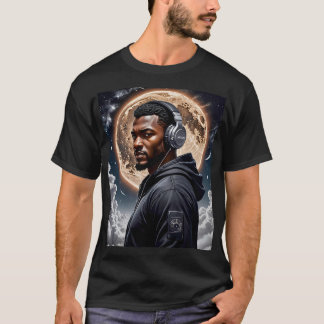 Futuristic Moon Vibes Art Tee