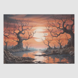 Futuristic Nature Urban Art Decoupage Print Tissue Paper