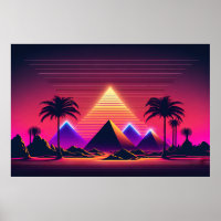 Futuristic Neon Dreams of the Pharaohs