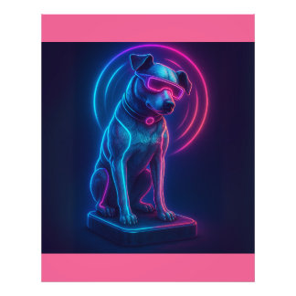 Futuristic Nipper RCA Victor Dog Photo Print