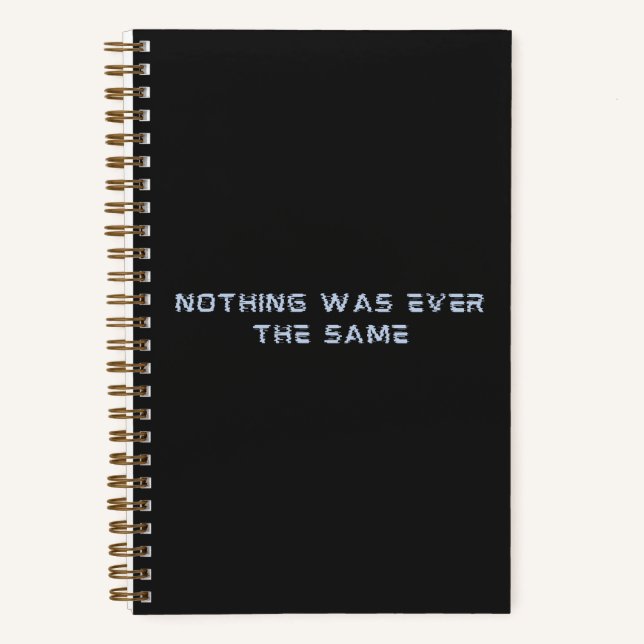 Futuristic Notebook in Dark Grey (Front)