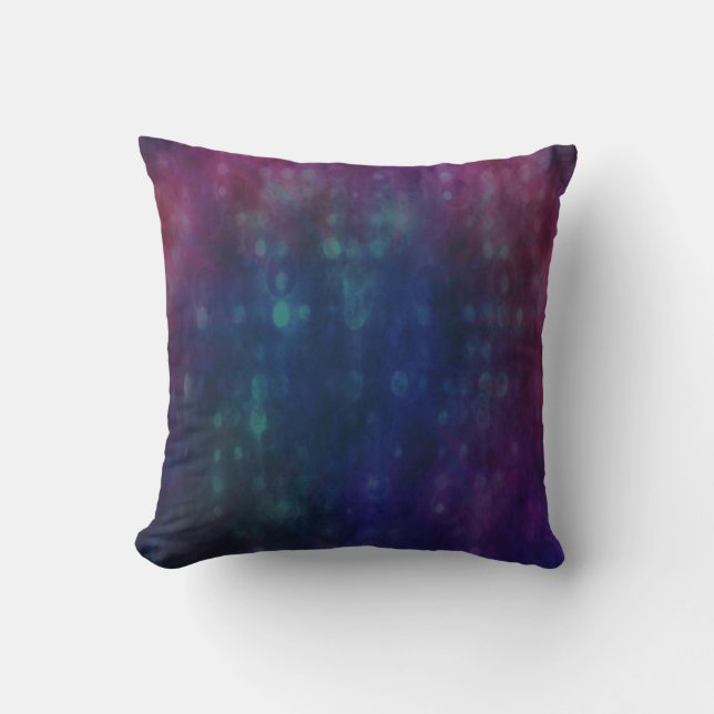 Futuristic Pattern in Red, Blue and Green Cushion (Front)