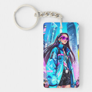 Futuristic Pop Star 0002 Key Ring