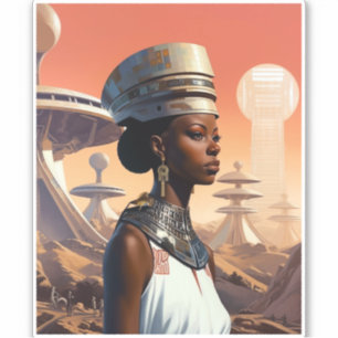 Futuristic Queen Afrofuturistic Science Fiction