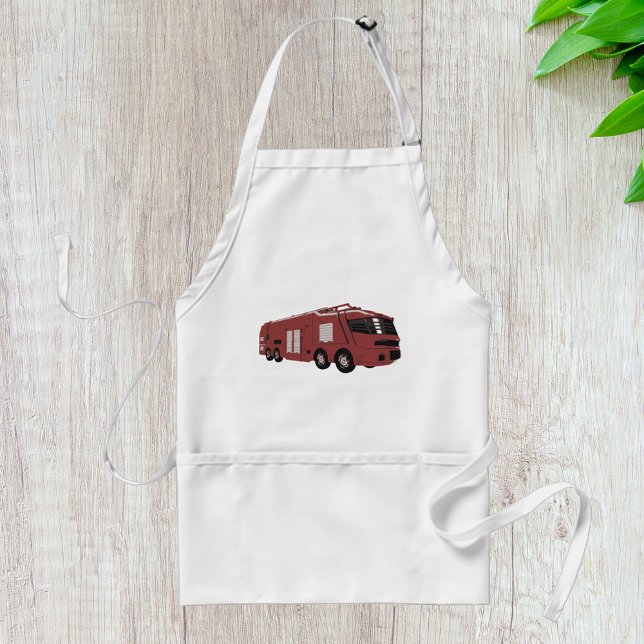 Futuristic Red Sci-Fi Command Vehicle Standard Apron (Creator Uploaded)
