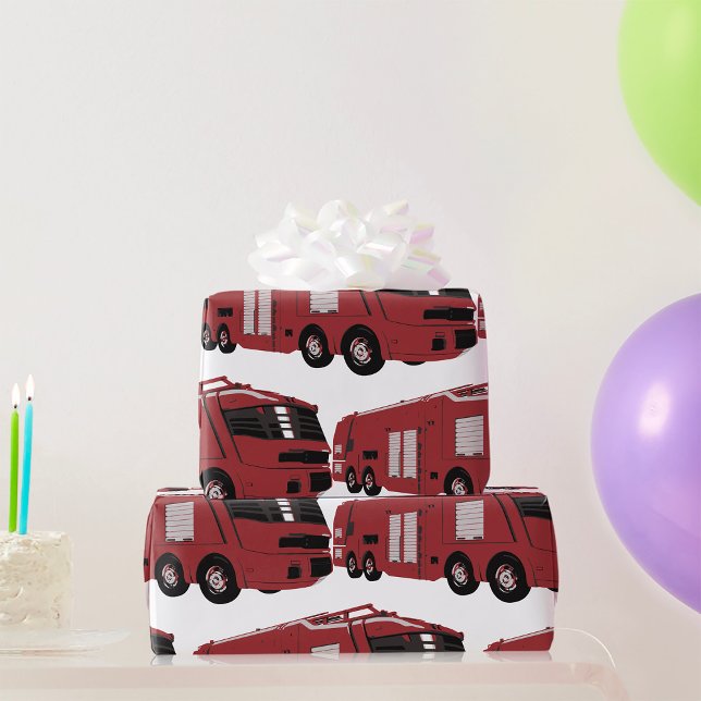 Futuristic Red Sci-Fi Command Vehicle Wrapping Paper (Creator Uploaded)