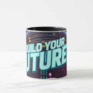 Futuristic Robot and Astronaut Children Mug