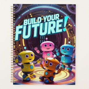 Futuristic Robot and Astronaut Children Planner