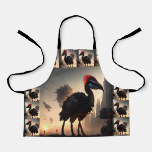 Futuristic Robot Australian Emu, Kids Apron