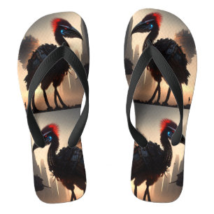 Futuristic Robot Australian Emu, Thongs