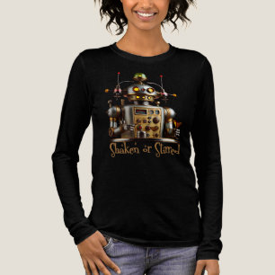 Futuristic Robot Bartender "Shaken or Stirred" Tri-Blend Shirt