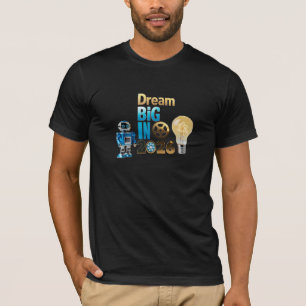 Futuristic Robot "Dream Big 2026" Tech Bella+Canva T-Shirt