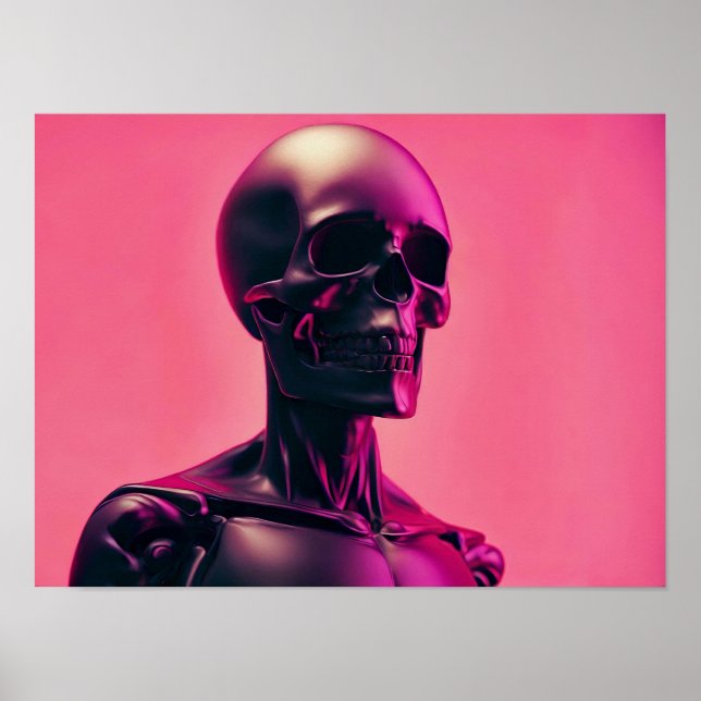 Futuristic Robot Skeleton  Poster (Front)