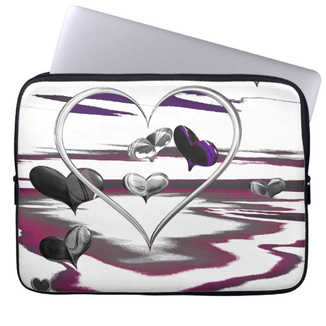 Futuristic Romance Laptop Sleeve (Front)