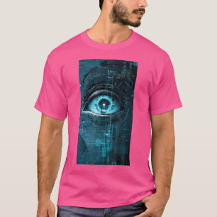 Futuristic Scifi Robotic Eyes Cyberpunk Art Eye T-Shirt