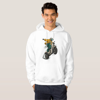 Futuristic Scooter Rider Streetwear – Cyberpunk Ur Hoodie