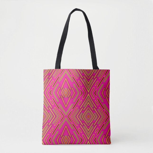 Futuristic Space Age Hi-Tech Tote Bag (Front)