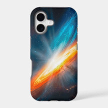 Futuristic Space Exploration Glowing Galaxy