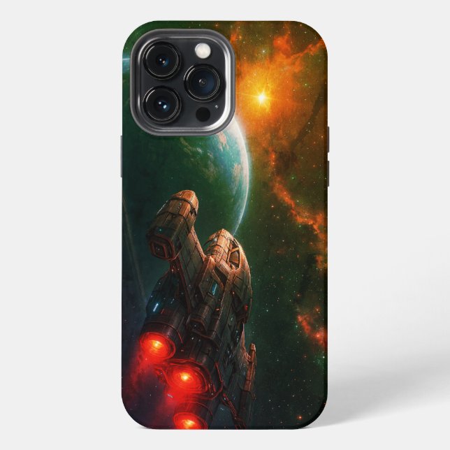 Futuristic Spaceship iPhone Case (Back)
