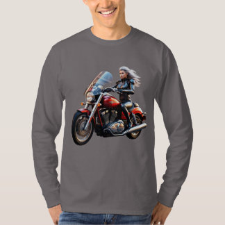Futuristic Speedster: Cybernetic Racer Long Sleeve T-Shirt