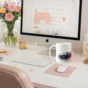 Futuristic Sports Car – Sleek AI-Generated Design Coffee Mug