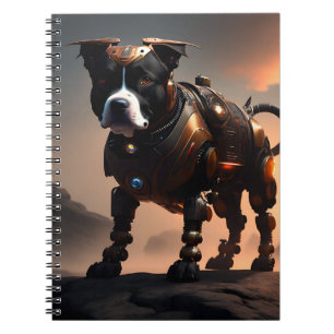 Futuristic Staffordshire Terrier Robot, Notebook