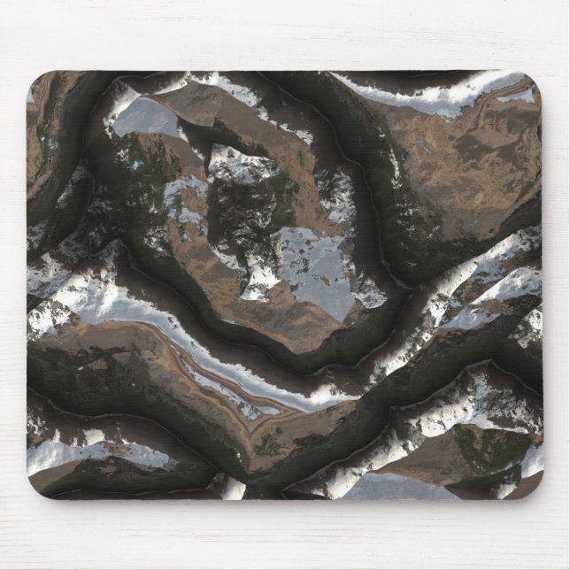 Futuristic Stone Patterns 2 Mouse Pad (Front)