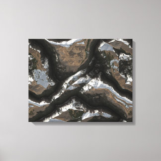 Futuristic Stone Patterns 2 Wrapped Canvas