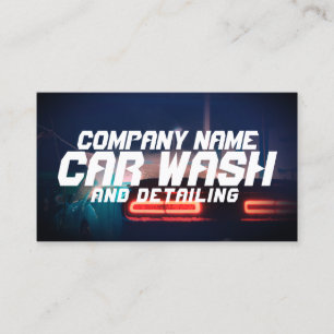 Futuristic style automotive business card