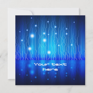 futuristic style invitation