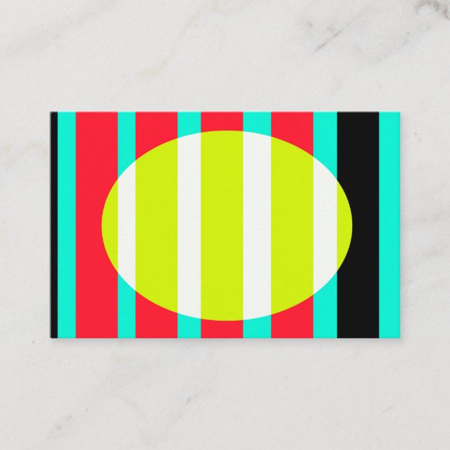 Futuristic sunset business card (Front)