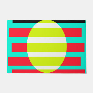 Futuristic sunset doormat