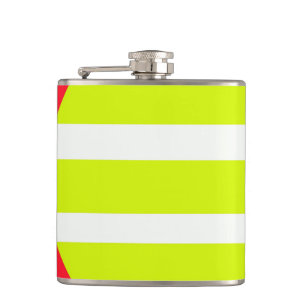 Futuristic sunset hip flask