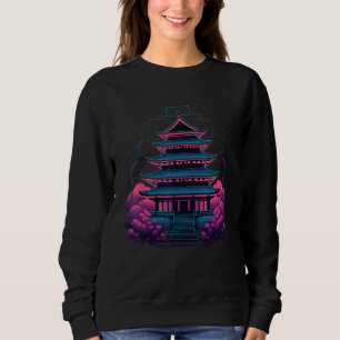 Futuristic Synthwave Temple Sweatshirt