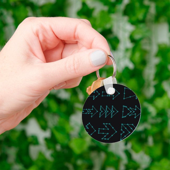 Futuristic Tech Arrow Circuit Design Key Ring (Creator Uploaded)