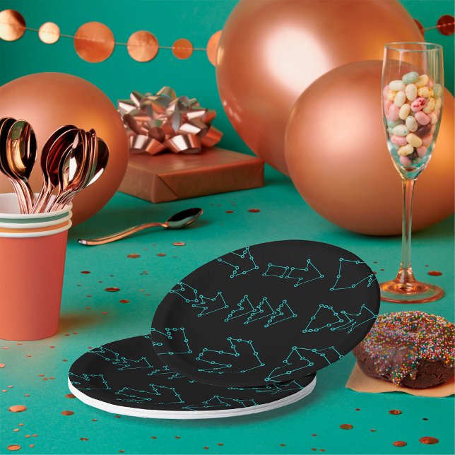 Futuristic Tech Arrow Circuit Design Paper Plate (Creator Uploaded)