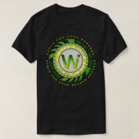 Futuristic Tech Letter W Typography Custom Text