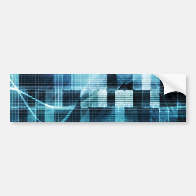 Futuristic Technology Bumper Sticker (Front)