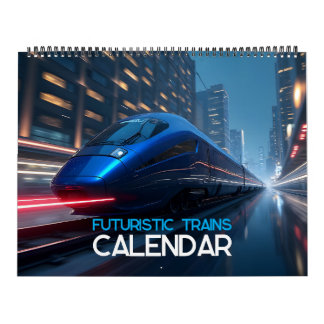 Futuristic Trains Calendar