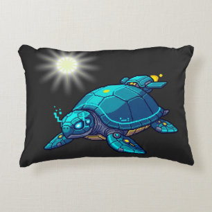 Futuristic Turtle Decorative Cushion