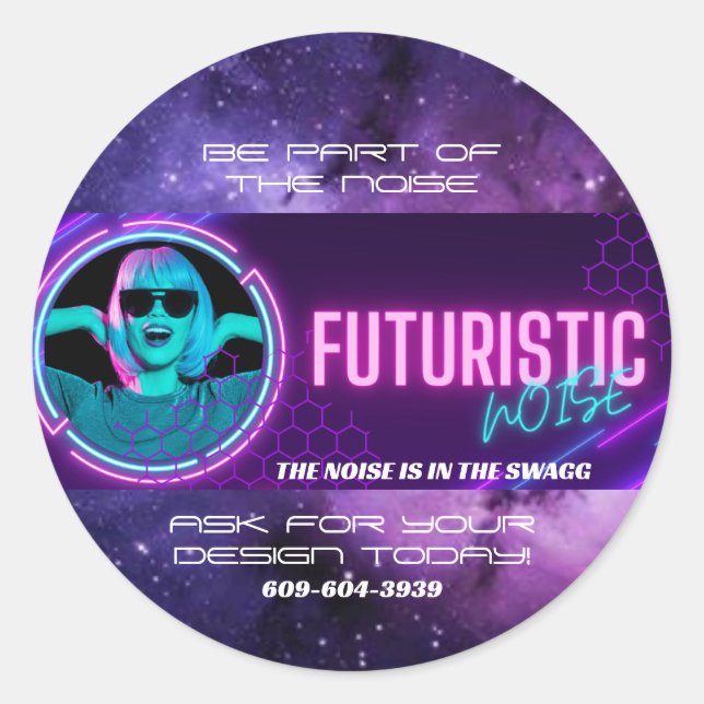 FuturisticNOISE Sticker (Front)