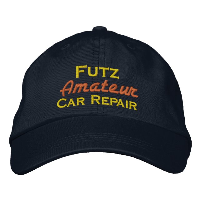 Futz Amateur Car Care Embroidered Baseball Cap (Front)
